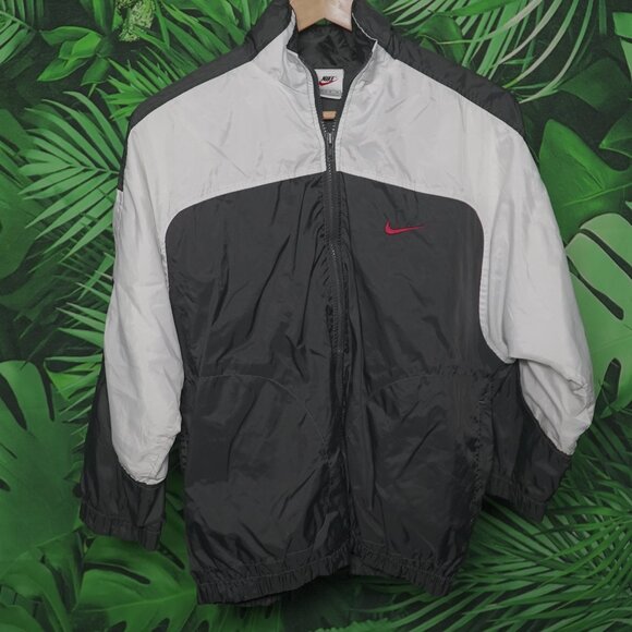 VINTAGE 90'S NIKE WINDBREAKER ZIP UP SPRING JACKET BOYS MEDIUM - Picture 2 of 14